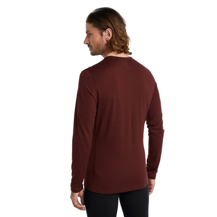 icebreaker Merino Base Layer Men's 200 Oasis Long Sleeve Crewe - Undyed Lazurite Nightshade Kyanite