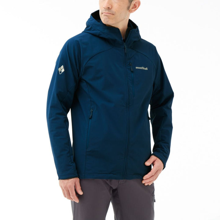 Montbell Soft Shell Men's CLIMAPRO 200 Hooded - Wind resistance Water repellent