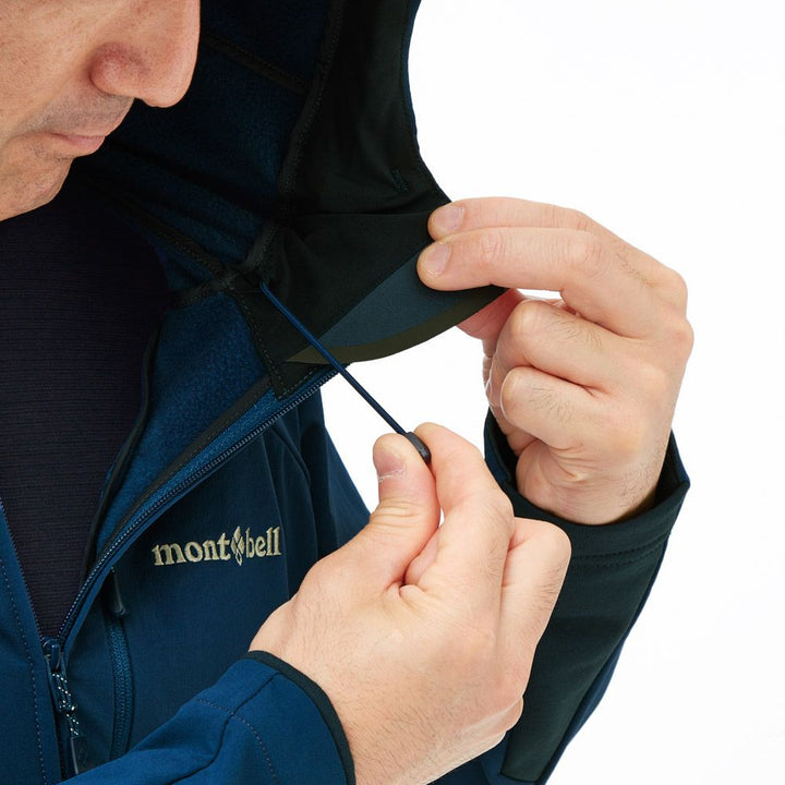 Montbell Soft Shell Men's CLIMAPRO 200 Hooded - Wind resistance Water repellent