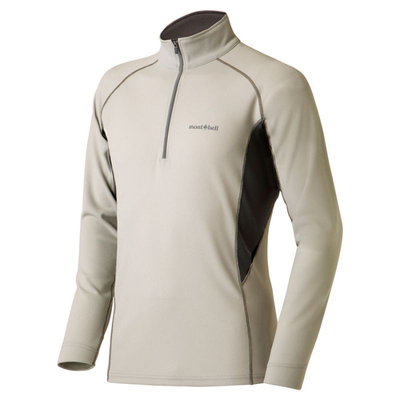 Montbell Men's Wickron ZEO Thermal Long Sleeve Zip Shirt - Winter Outdoor Hiking Trekking Firstlayer