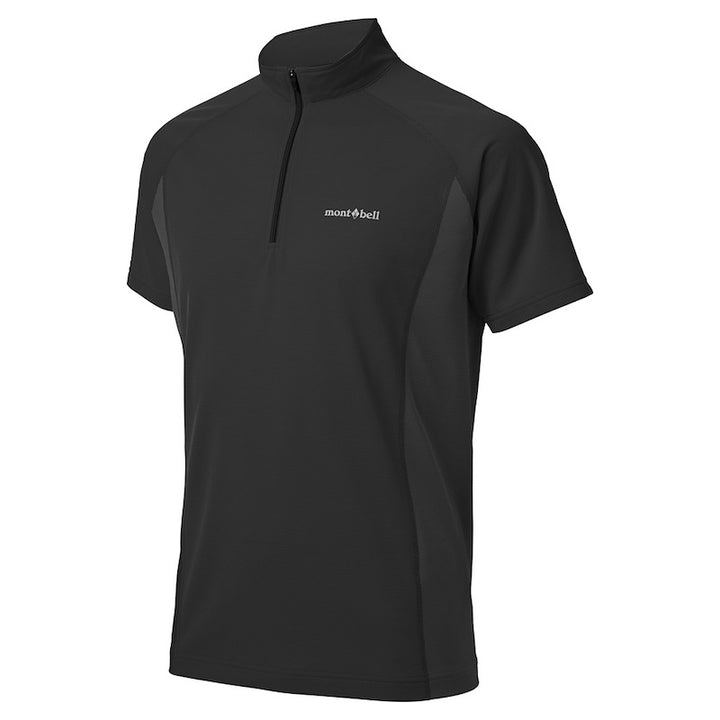 Montbell Men's Cool Short Sleeve Zip Shirt - Outdoor Hiking Trekking Firstlayer