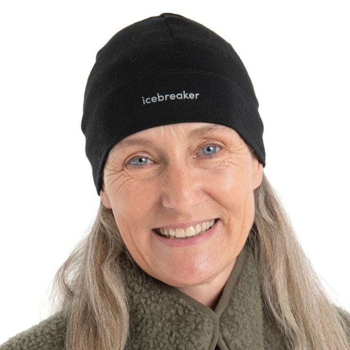 icebreaker Merino 200 Oasis Beanie Unisex - Black Lichen