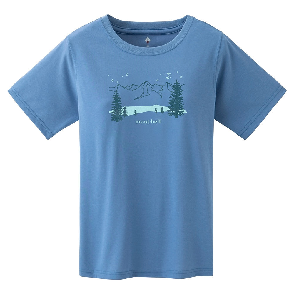 Montbell T-Shirt Women's Wickron T Blue Lake - Everyday Hiking