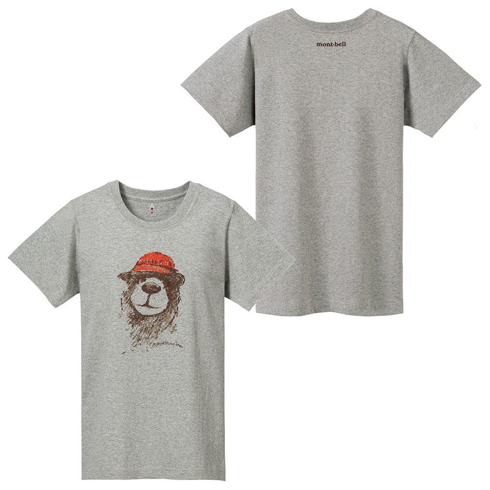Montbell T-Shirt Women's Pear Skin Cotton T Bear - Ivory