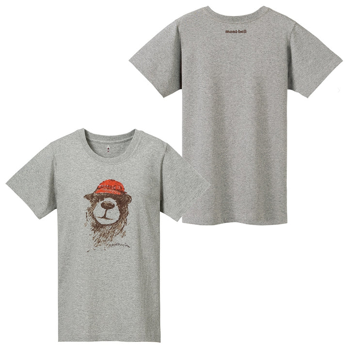 Montbell T-Shirt Women's Pear Skin Cotton T Bear - Ivory
