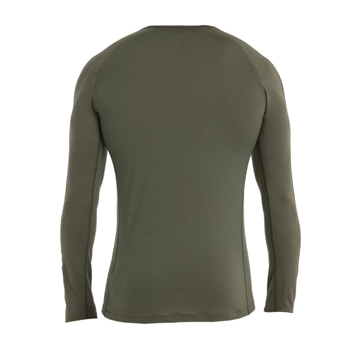 icebreaker Merino Base Layer Men's 200 Zoneknit™ Long Sleeve Crewe Thermal Top - Loden Lazurite