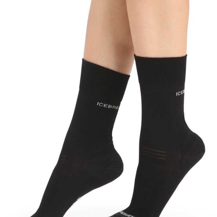 icebreaker Merino Women's Hike Liner Crew Socks - Black