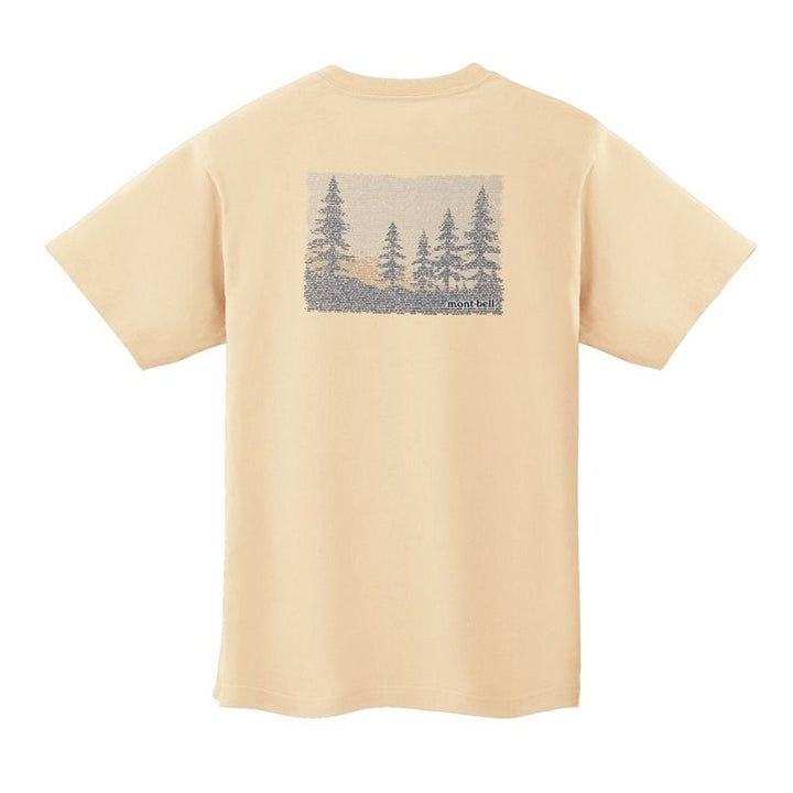 Montbell T-Shirt Unisex Pear Skin Cotton T DayBreak - Ivory
