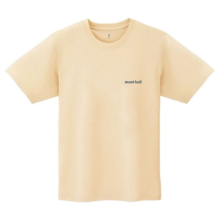 Montbell T-Shirt Unisex Pear Skin Cotton T Spur - Ivory