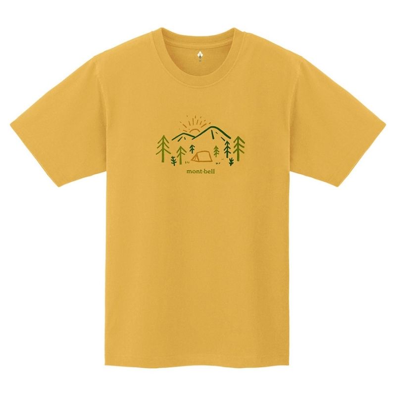 Montbell T-Shirt Unisex Pear Skin Cotton T Mountain Morning