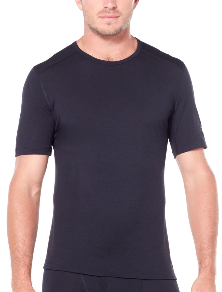 Icebreaker Base Layer Men Merino Wool 200 Oasis Short Sleeve Crewe Winter Outdoor Camping Trekking Hiking