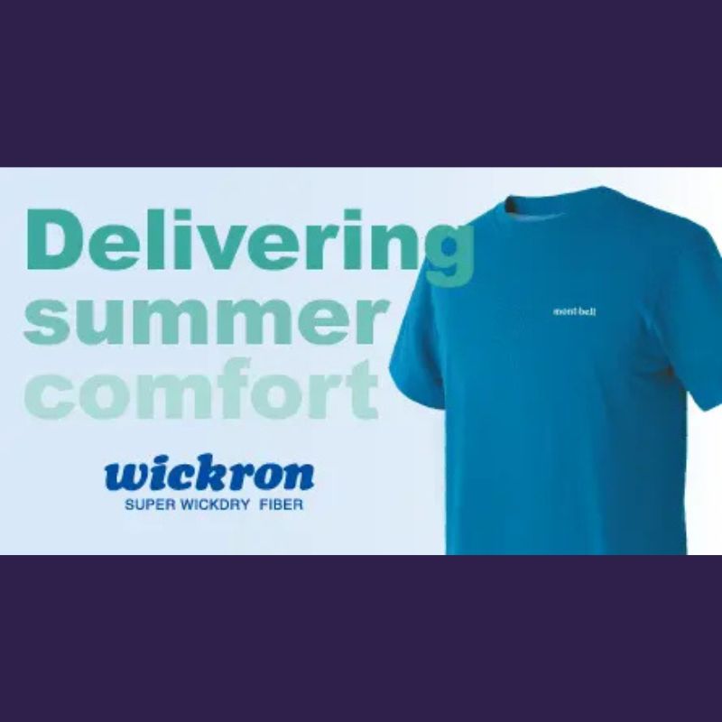 Montbell T-Shirt Unisex Wickron T Peaks Gray
