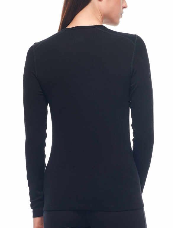 Icebreaker Merino Wool 260 Base Layer Women Tech Top Long Sleeve Crewe Winter Outdoor Camping Trekking Hiking