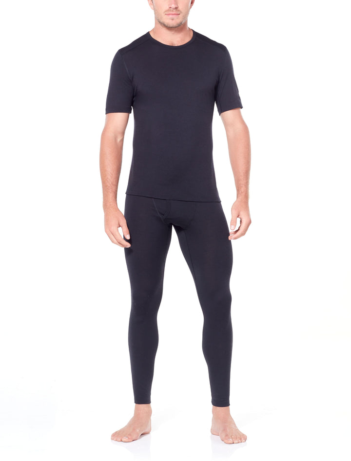 Icebreaker Base Layer Men Merino Wool 200 Oasis Short Sleeve Crewe Winter Outdoor Camping Trekking Hiking