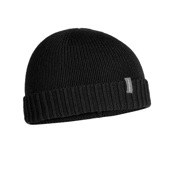 icebreaker Merino Vela Cuff Beanie Unisex - Black Lichen