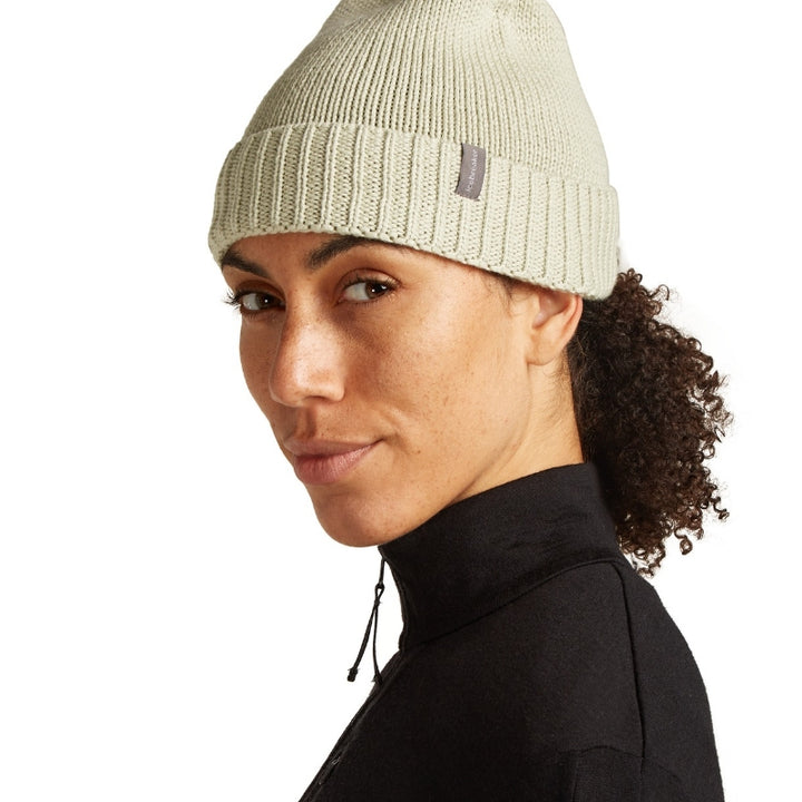 icebreaker Merino Vela Cuff Beanie Unisex - Black Lichen