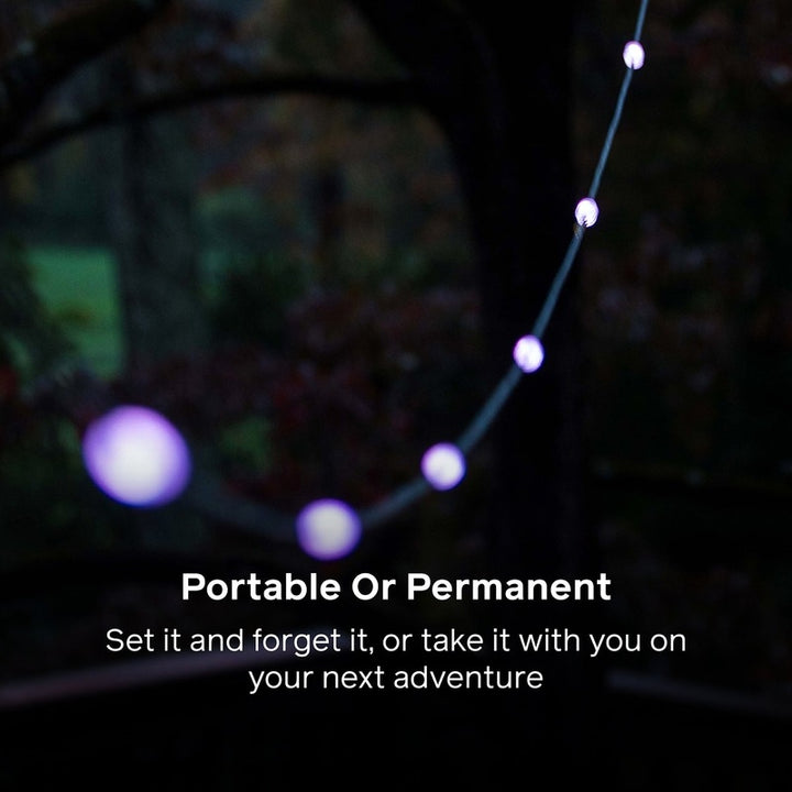 BioLite Solar String Lights 44’ Color - Outdoor Trekking Camping Rechargeable