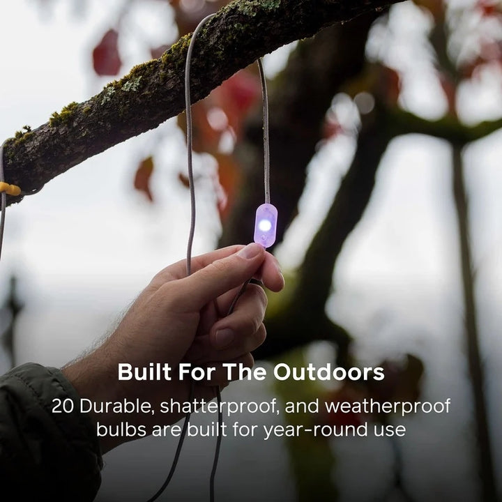 BioLite Solar String Lights 44’ Color - Outdoor Trekking Camping Rechargeable