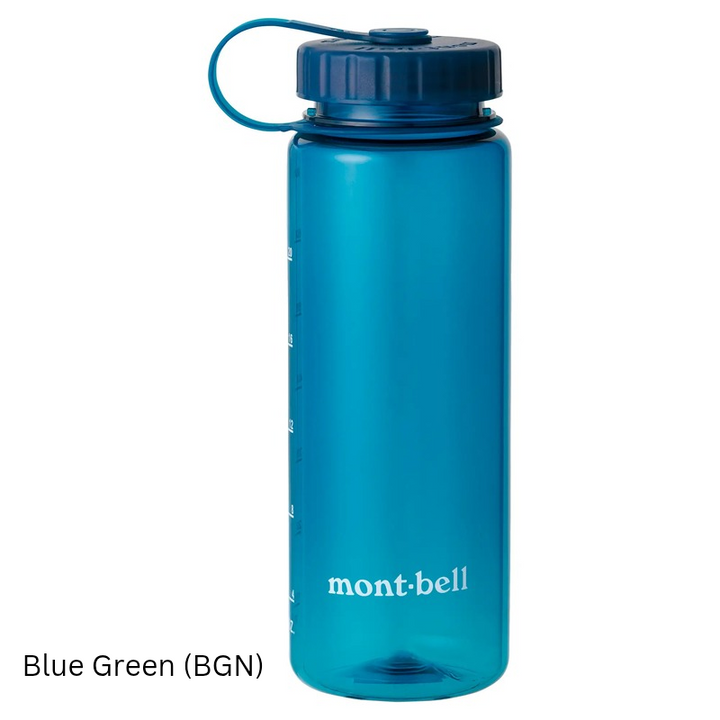 Montbell Clear Bottle 0.75L - Blue, Clear, Green, Gray, Blue Green, Orange, Red