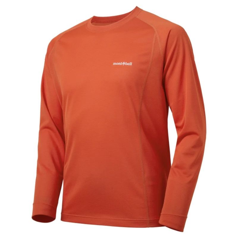 Montbell Men's Cool Long Sleeve T - Outdoor Hiking Trekking Firstlayer