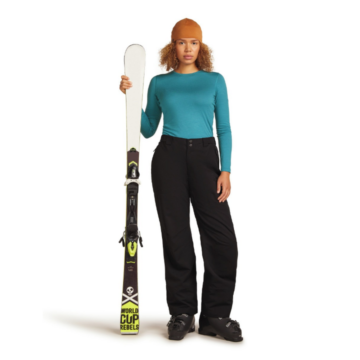 icebreaker Merino Base Layer Women's 200 Oasis Long Sleeve Crewe - Black Topaz