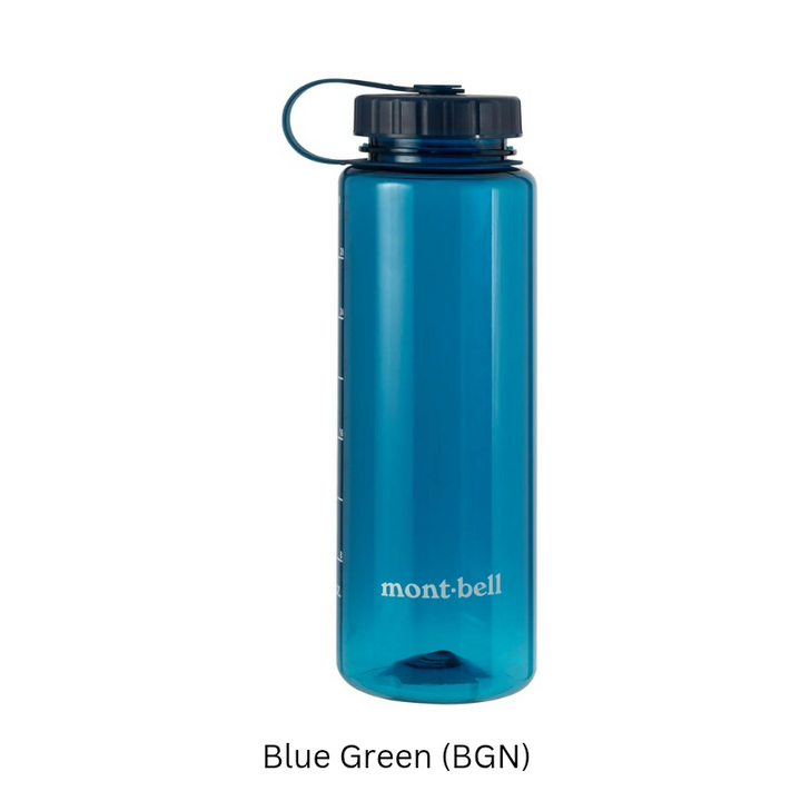 Montbell Clear Bottle 1.0L - Blue, Clear, Gray, Green