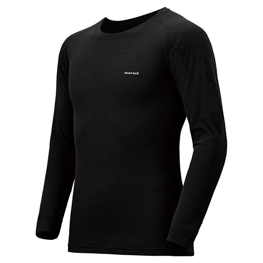 Montbell Base Layer Men's (MB 1107525) ZEO-LINE Middle Weight Crew Round Neck Long Sleeve - Outdoor Cold Weather Winter Climate
