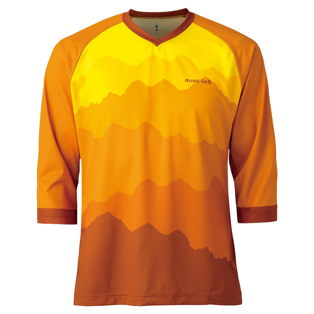 Montbell Unisex Wickron Cool Trail Ride Jersey Peak Sunflower