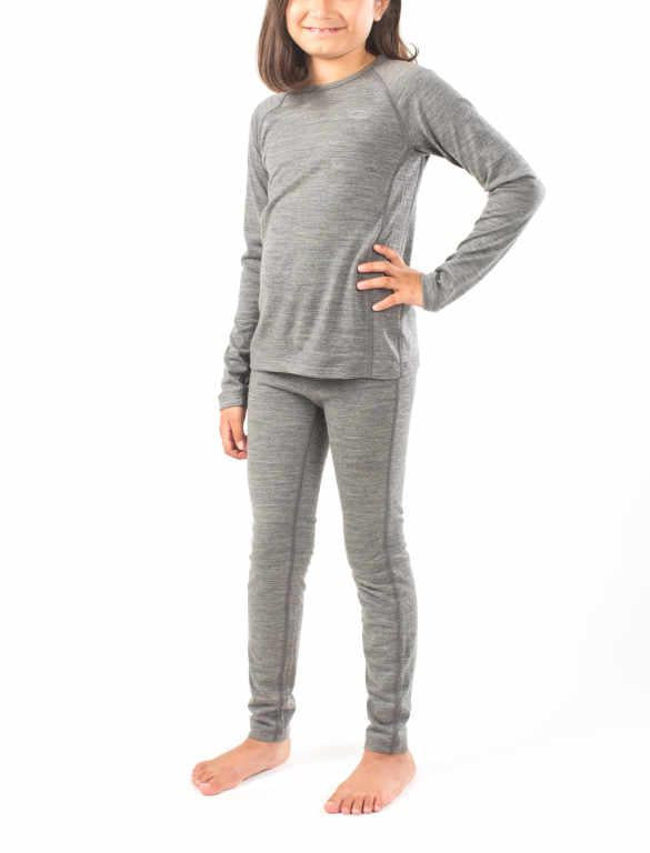 Icebreaker Base Layer Kid's Merino Wool 200 Oasis Long Sleeve Crewe Winter Outdoor Camping Trekking Hiking