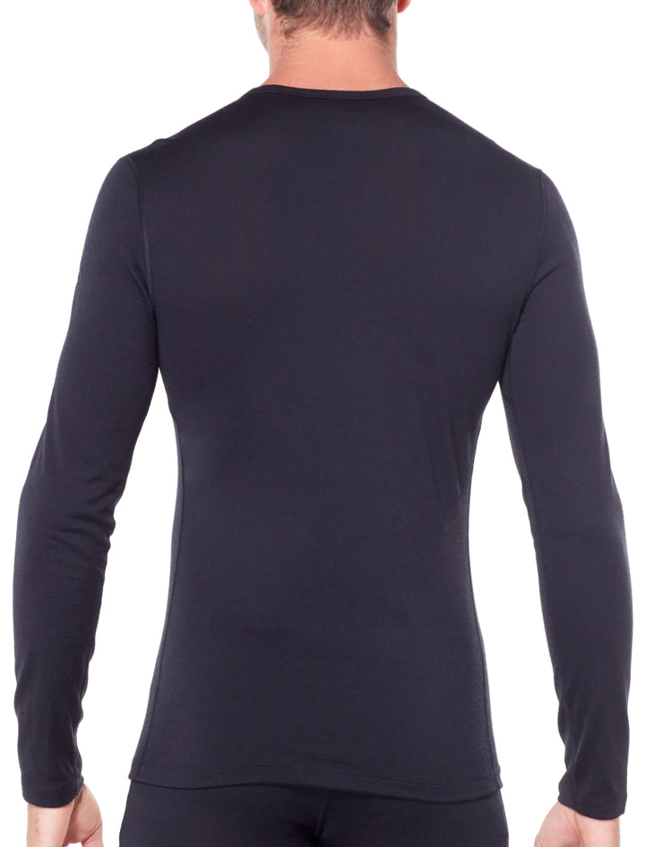 Icebreaker Base Layer Men Merino Wool 200 Oasis  - Long Sleeve Crewe - Winter Outdoor Camping Trekking Hiking