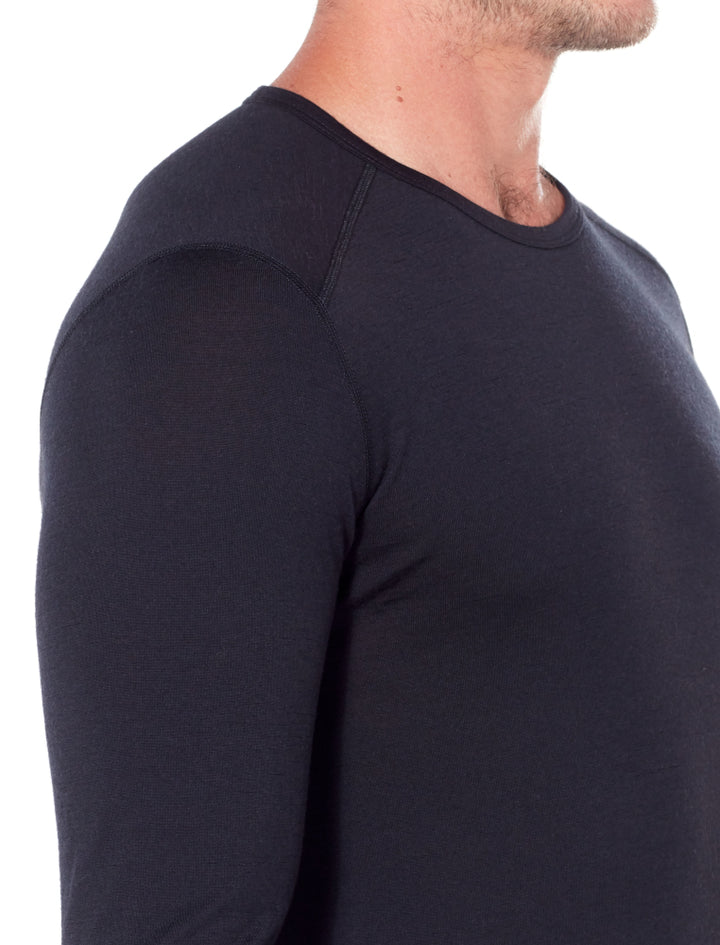 Icebreaker Base Layer Men Merino Wool 200 Oasis  - Long Sleeve Crewe - Winter Outdoor Camping Trekking Hiking