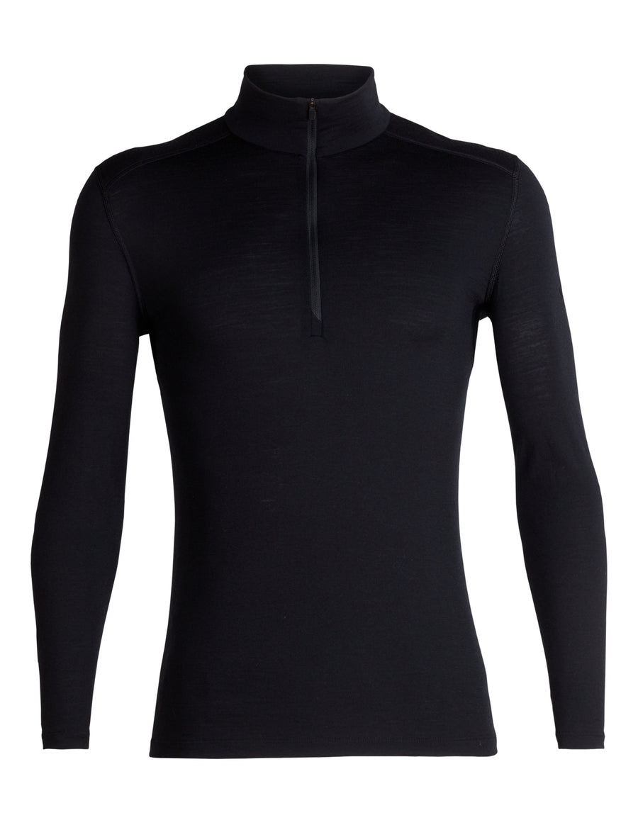Icebreaker Base Layer Men's Merino Wool 200 Oasis Long Sleeve Half Zip - Winter Outdoor Camping Trekking Hiking