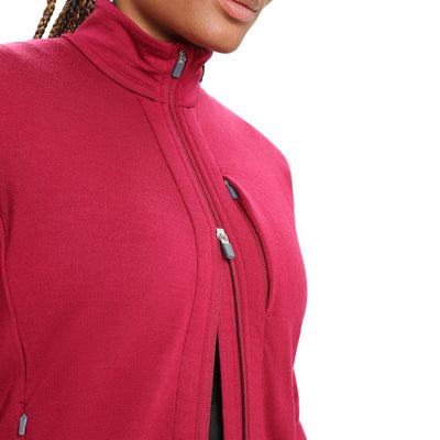 icebreaker Merino Jacket Women's 260 Quantum III Long Sleeve Zip - Ether