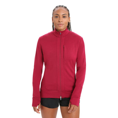 icebreaker Merino Jacket Women's 260 Quantum III Long Sleeve Zip - Ether