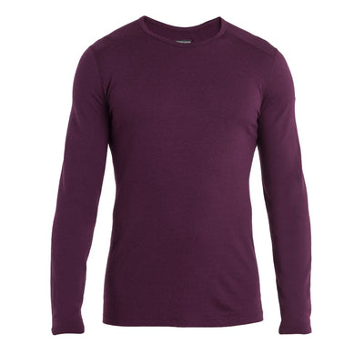 icebreaker Merino Base Layer Men's 200 Oasis Long Sleeve Crewe - Undyed Lazurite Nightshade Kyanite