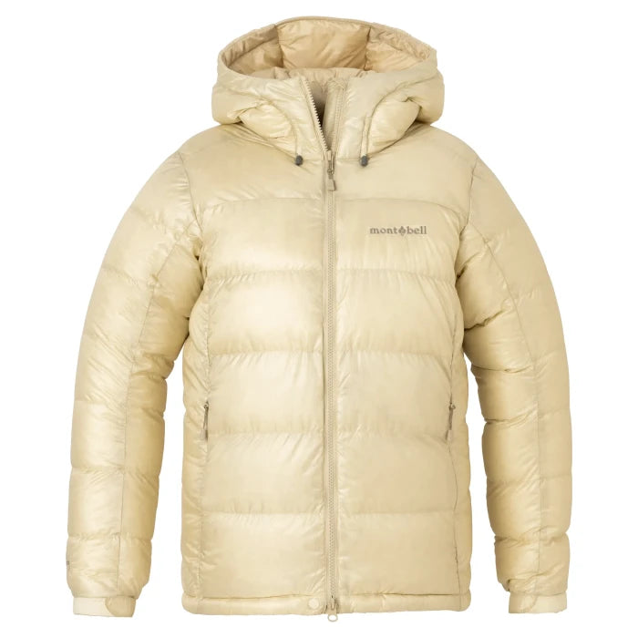 Montbell Down Jacket Women's Alpine Down Parka With Hood - 800 Fill in Ivory