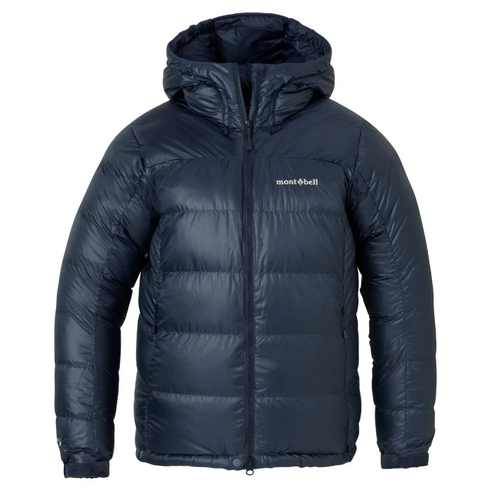 Montbell Down Jacket Women's Alpine Down Parka With Hood - 800 Fill in Navy
