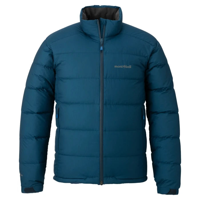 Montbell Down Jacket Men's Permafrost Light Down Jacket - DRY-TEC in Blue Green