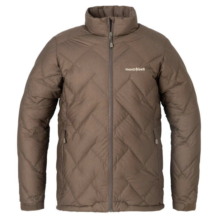 Montbell Down Jacket Women's Permafrost Light Down Jacket - DRY-TEC in Dark Brown