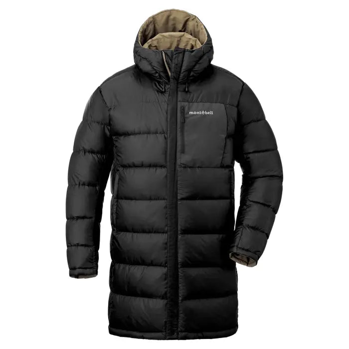 Montbell Colorado Reversible Down Coat Men's in tan, reverse side