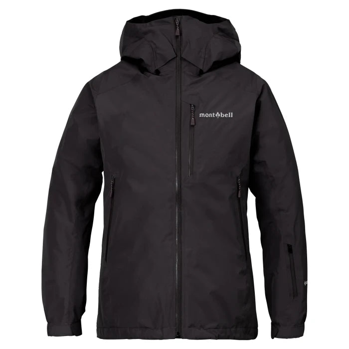 Montbell Alpine Clothing Women's Powder Glide Parka in Black