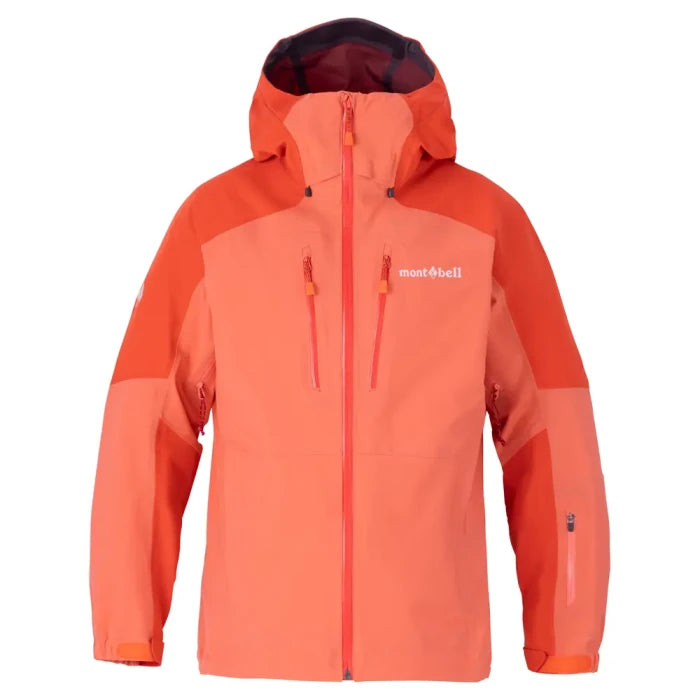 Montbell Alpine Clothing Women's Powder Track Parka in Coral Pink