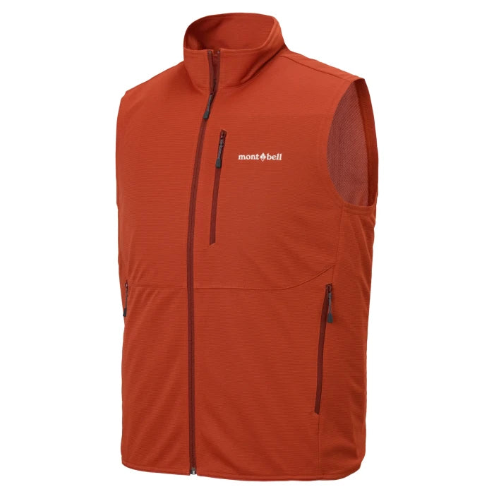 Montbell Men's Cool Vest in Orange