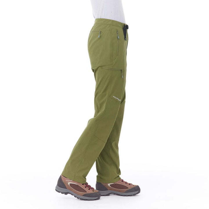 Montbell Pants Women's Light South Rim Pants - Excellent Stretch Moss Green