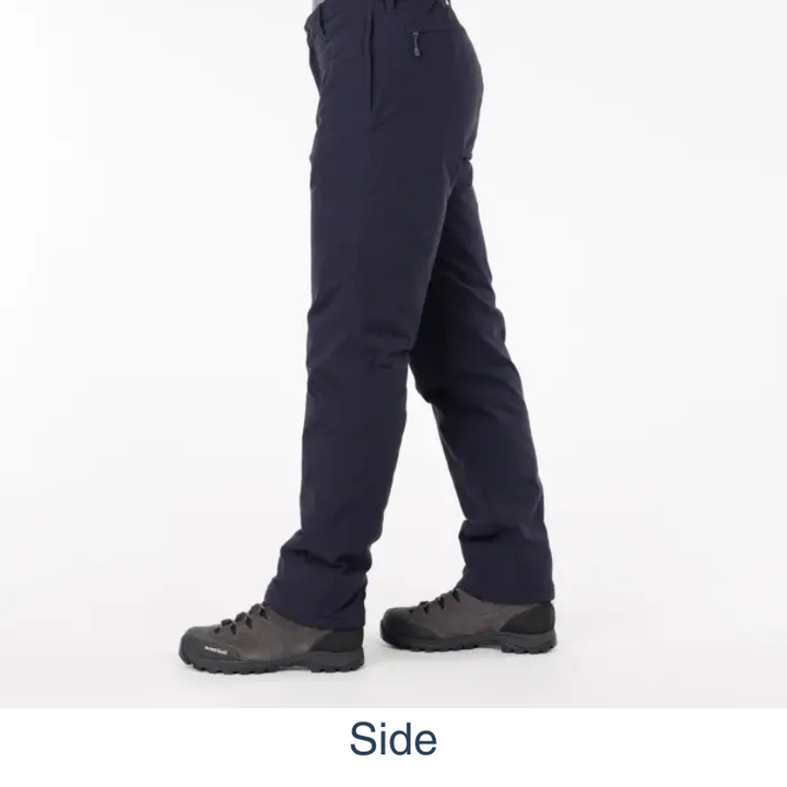 Montbell Men's O.D. Insulated Pants with Belt Loops in Dark Gray, showcasing a regular fit and durable ripstop exterior.