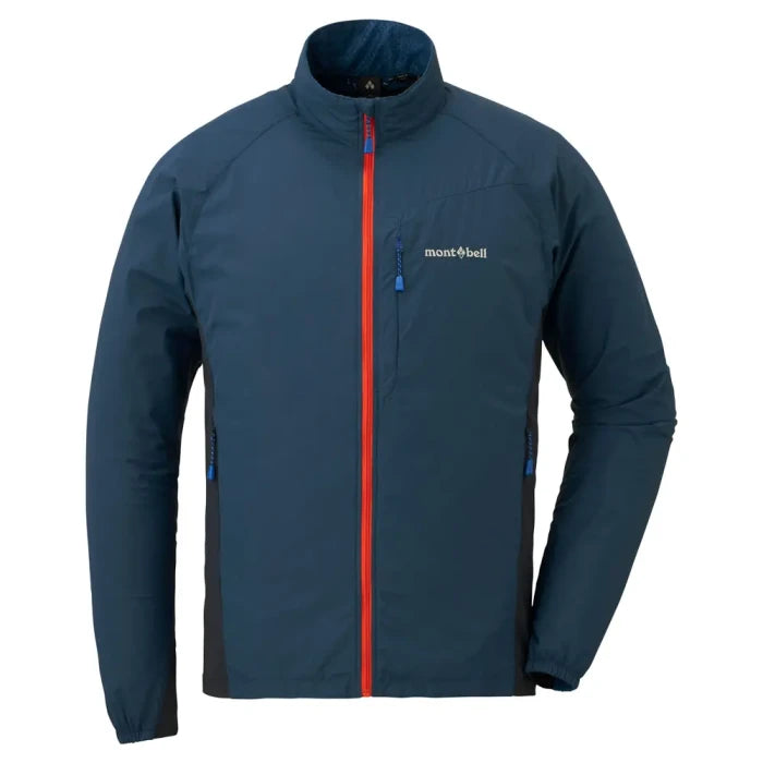 Montbell Soft Shell Men's Light Shell Jacket - Wind and Water resistant in Navy