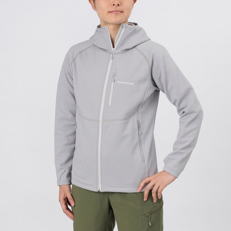 Montbell Women's Trail Action Hooded jacket, front view