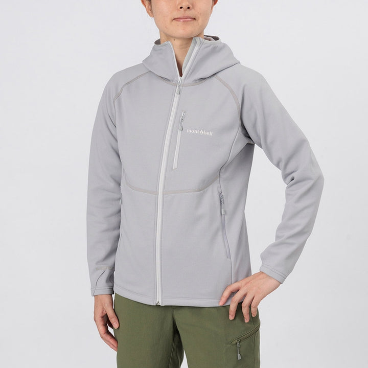 Montbell Women's Trail Action Hooded jacket, front view