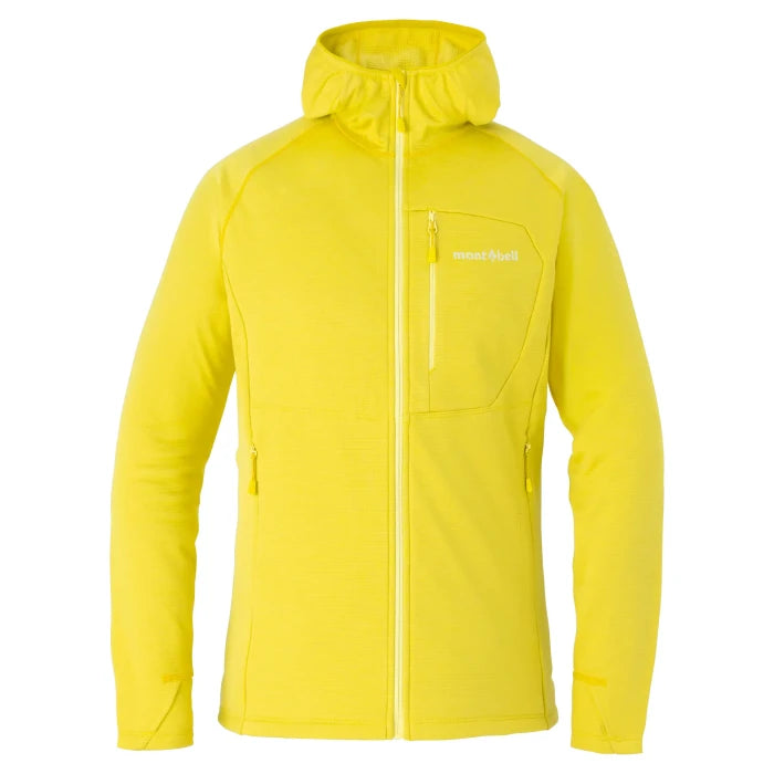 Montbell Thermal Women's CLIMAGRID Hooded Jacket in Yellow