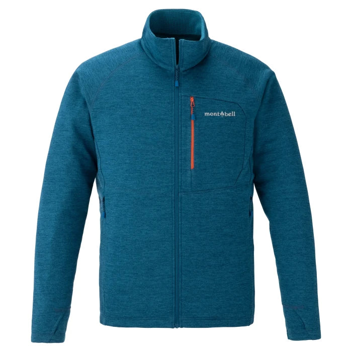 Montbell Thermal Men's CLIMAGRID Jacket in Blue Green